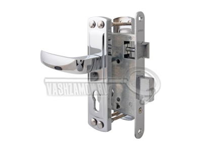 Замок врезной с ручкой  Apecs -1601-CR (аналог ДААЗ)