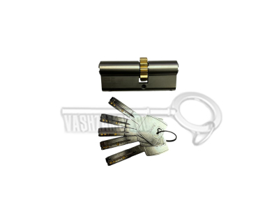 Цилиндр (личинка для замка) ABUS X6 410 35/45  (80мм/35х45) никель шестеренка