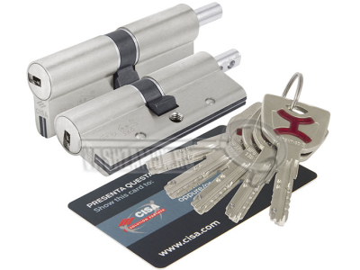 Цилиндр (личинка для замка) CISA AP4S OP3S2-19.12 (80мм/35х45 В) никель