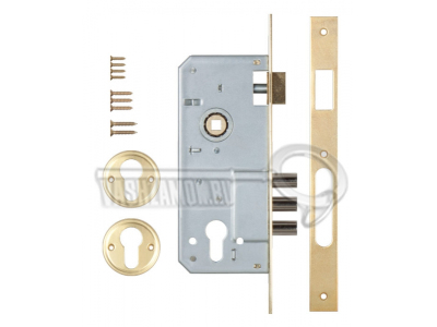 Замок врезной KALE под ручку (без цилиндра) 152/3MR w/b золото