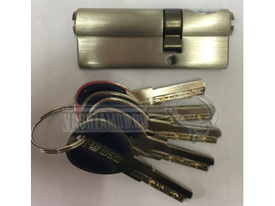 Цилиндр (личинка для замка) MSM C80 50\30 (80мм/30х50) матовый никель