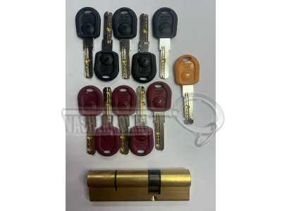 Цилиндр (личинка для замка) MASTER-LOCK перекодировка 5-1-5 (90мм/35х55)