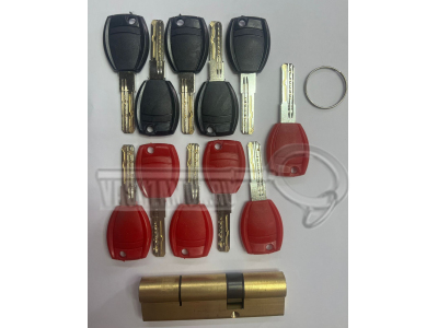 Цилиндр (личинка для замка) MASTER-LOCK антибампинг + перекодировка 5-1-5 (90мм/35х55)