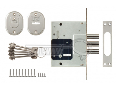 Замок врезной сейфовый KALE 257/ L хром