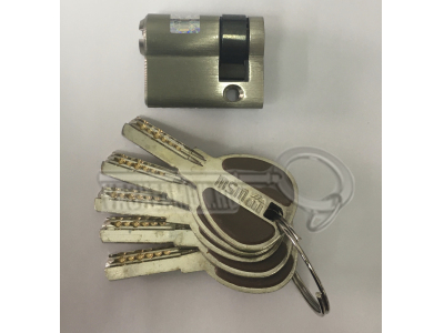 Цилиндр (личинка для замка) MSM C40 30\10 (40мм/30х10) матовый никель