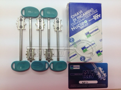 Комплект ключей Mottura 91399 T1 MY KEY (ключ 60 мм.) для замков J