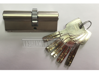 Цилиндр (личинка для замка) ABUS X12R410 (80мм/35х45) никель шестеренка